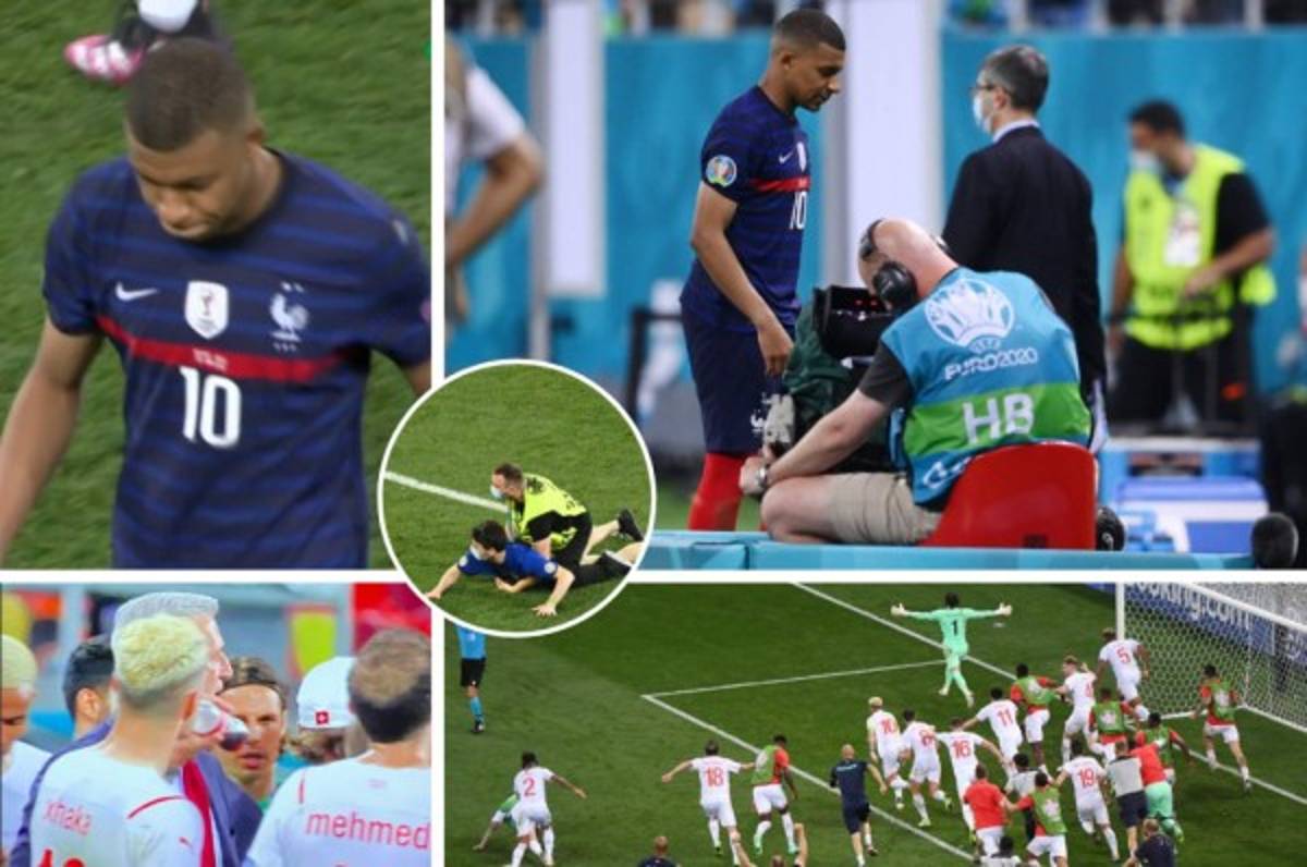 La tristeza de Mbappé, aficionado invade y crack de Suiza no hace caso a Cristiano Ronaldo con la Coca Cola