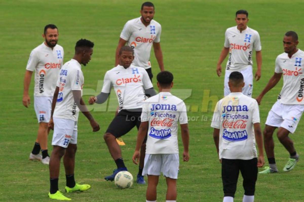 Bromas, risas y mucha emoción en el entrenamiento de la Selección de Honduras