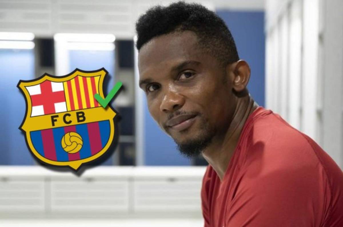 Eto'o señala a los dos futbolistas que ficharía para el Barcelona: ''Es el próximo crack''