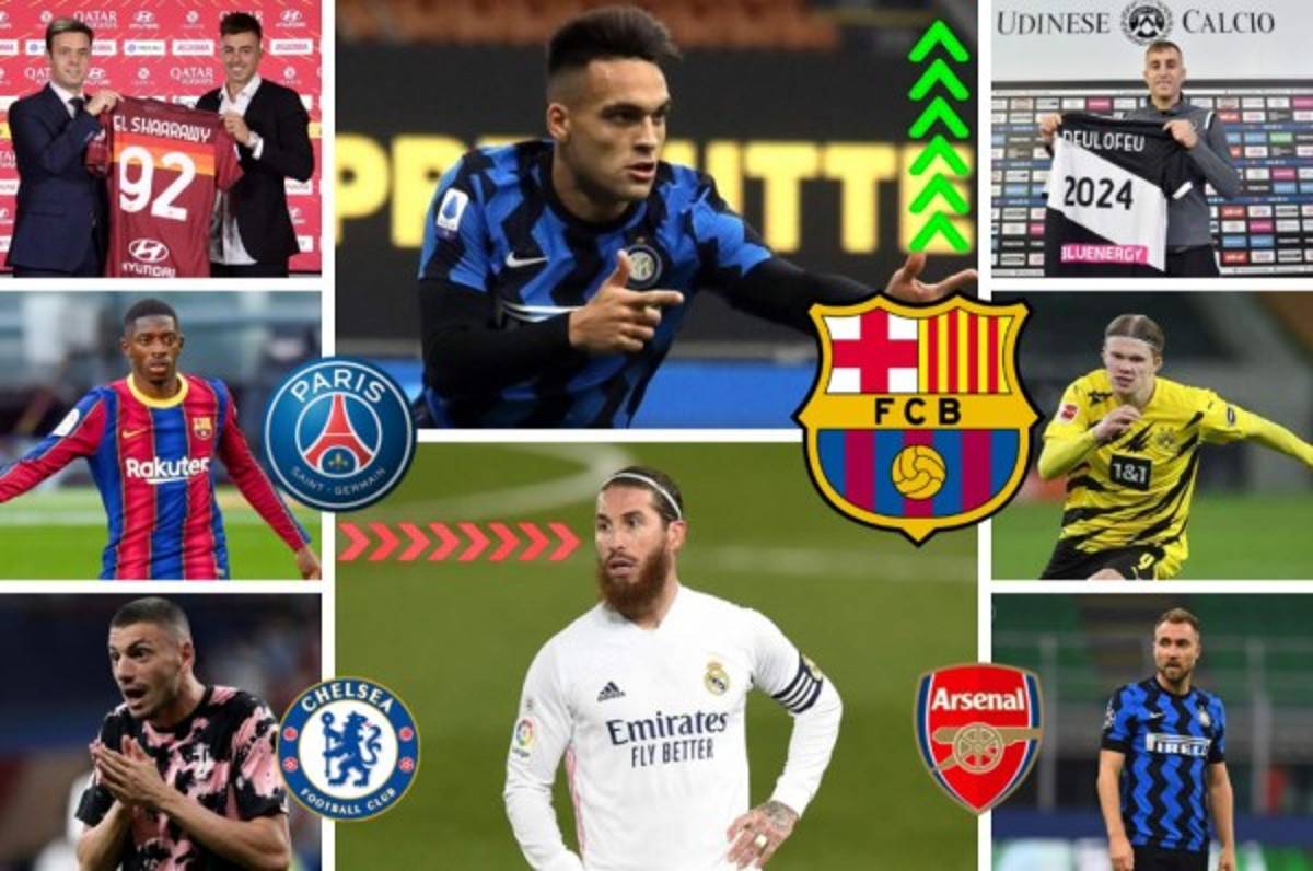 Mercado de fichajes: Acuerdo por Lautaro Martínez, definido el futuro de Sergio Ramos y Barcelona con bajas