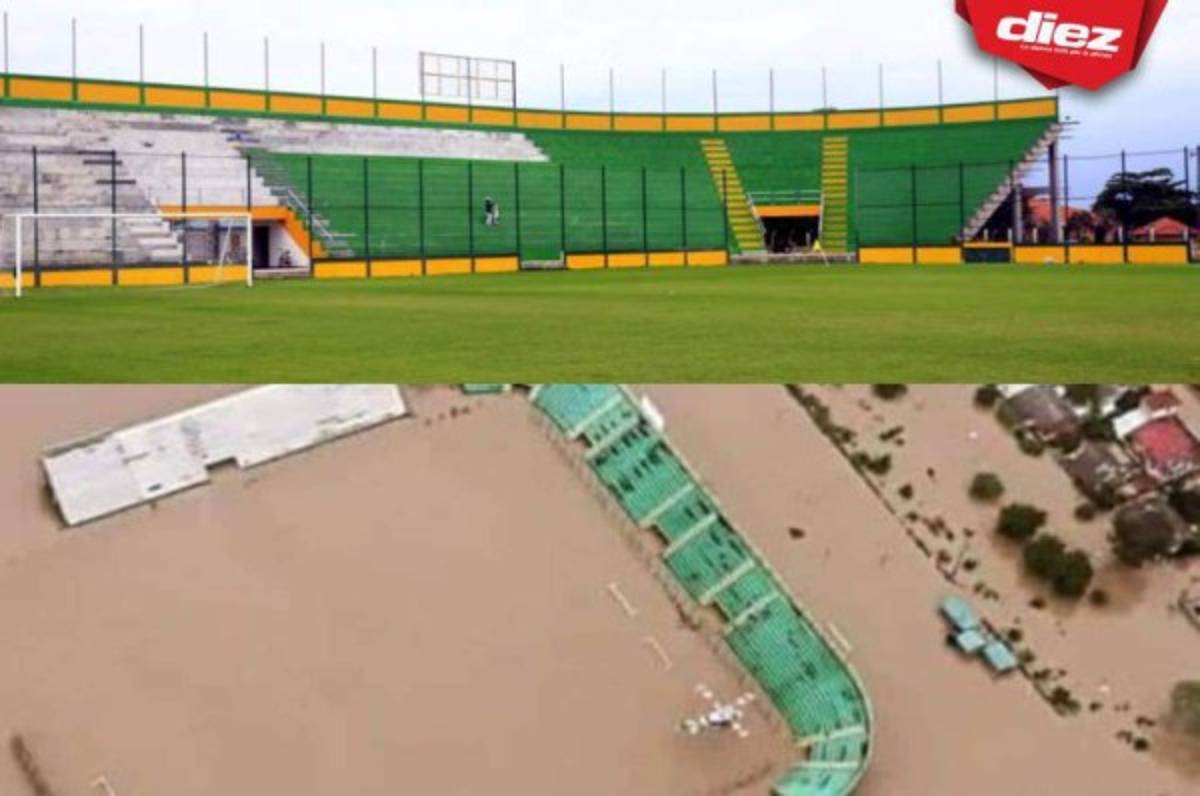 ¡Daño total en el engramillado! Así luce el estadio de Parrillas One tras ser azotado por dos huracanes