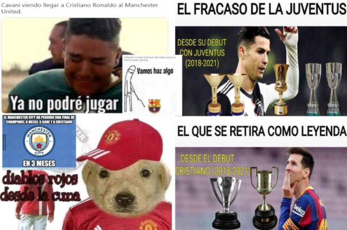 Cristiano Ronaldo fichó por el Manchester United y los memes destruyen al City, Cavani y Messi