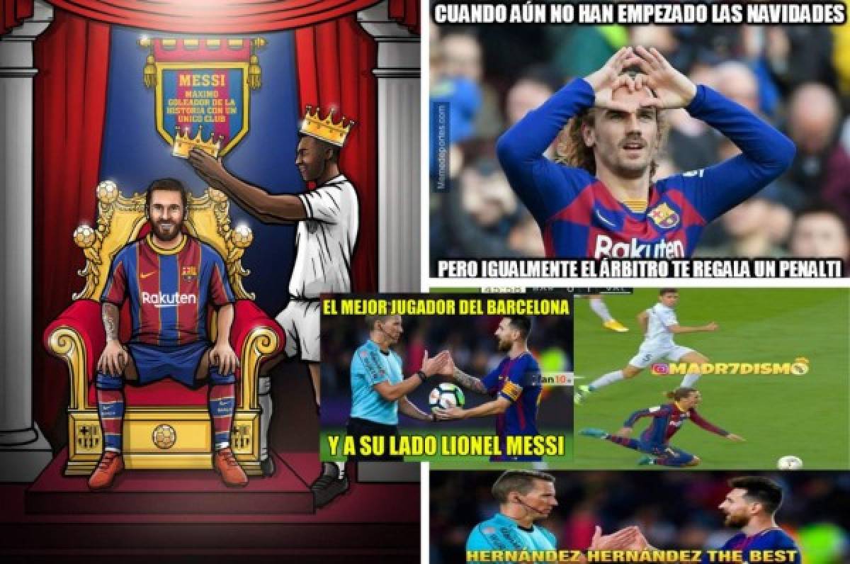 Los memes alaban a Messi, pero destrozan al Barcelona por una nueva ayuda arbitral