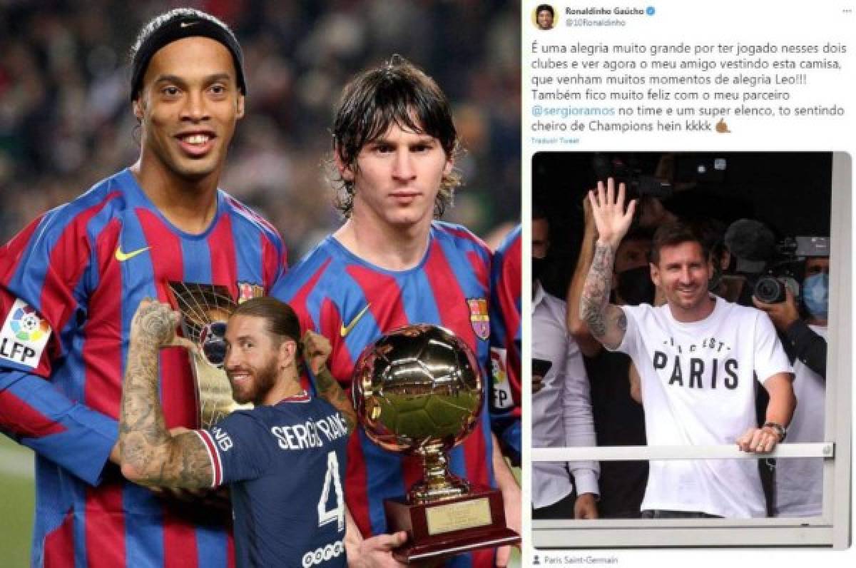 El bonito mensaje de Ronaldinho a su amigo Messi tras fichar con PSG: 'Huelo aroma de Champions'