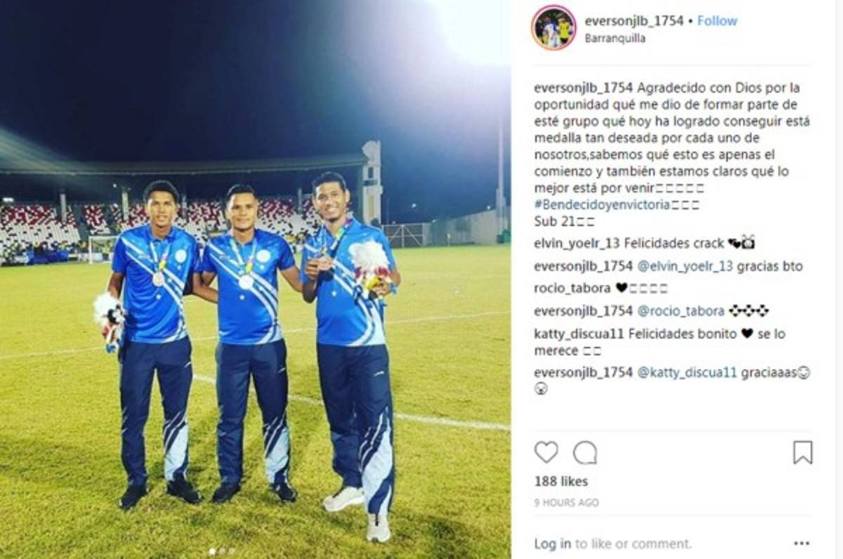 Así fue la celebración de los jugadores Sub-21 de Honduras en los Juegos Centroamericanos