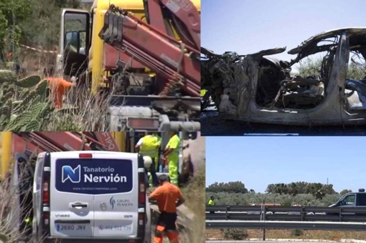 Las impactantes imágenes del accidente donde perdió la vida la 'Perla' Reyes