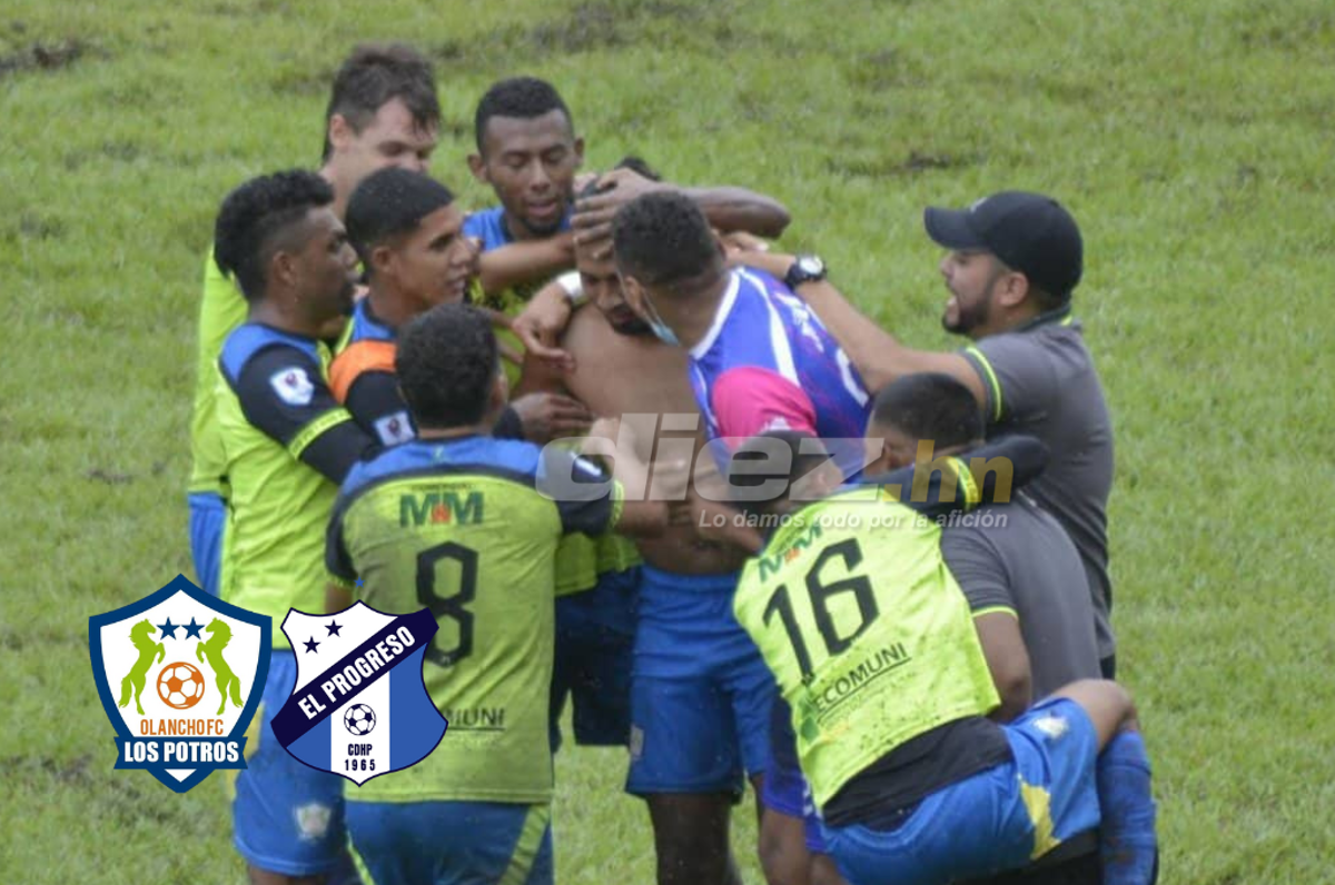 ¡Triunfazo de oro! Olancho vence sobre la hora al Honduras Progreso y sueña con la liguilla del Apertura 2022
