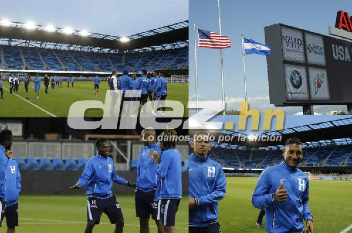 Honduras pisó el Avaya Stadium y está listo para dar la batalla a EUA