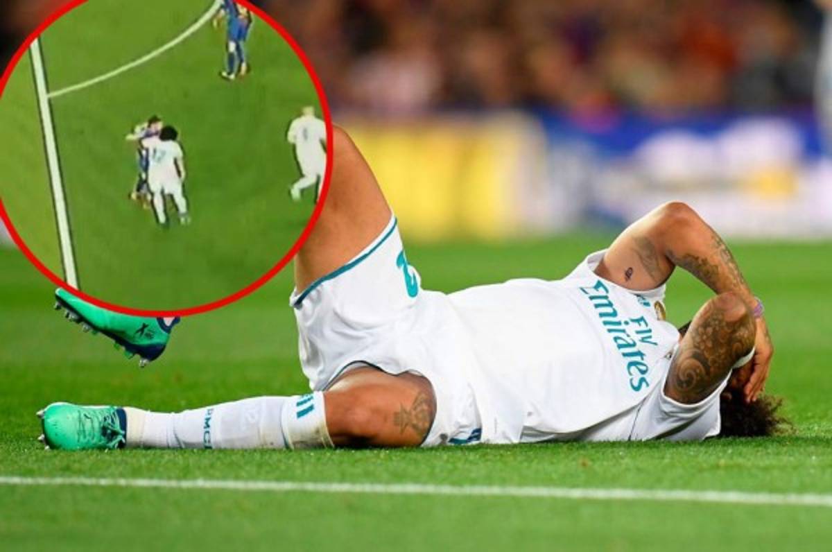 ¡POLÉMICA! Sergi Roberto es expulsado del Clásico tras agresión sobre Marcelo