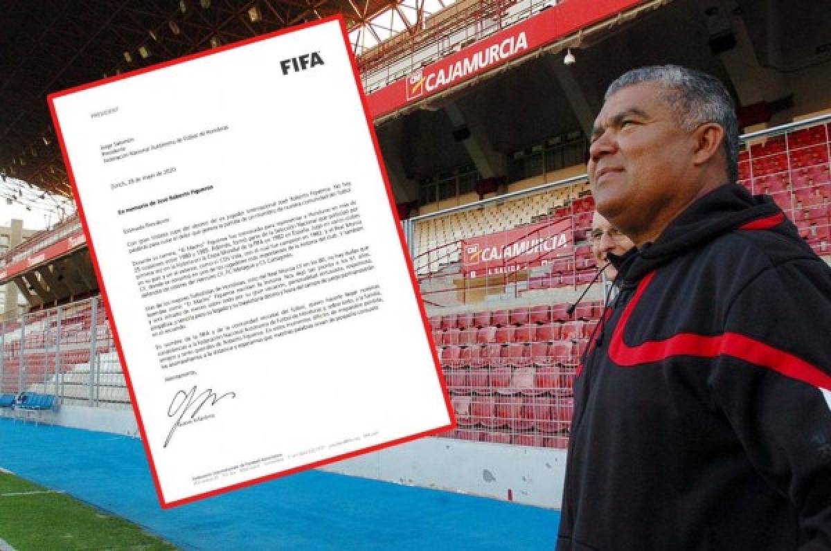 FIFA envía emotiva carta de condolencias a Honduras por la muerte del 'Macho” Figueroa