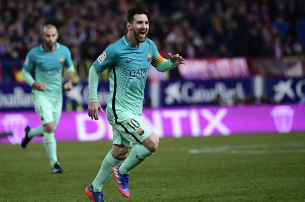 Lionel Messi saca toda su magia y le anota estupendo gol al Atlético de Madrid