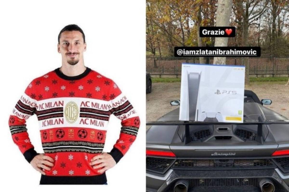 Es un crack: Zlatan Ibrahimovic le regaló un PlayStation 5 a todos los jugadores del AC Milan