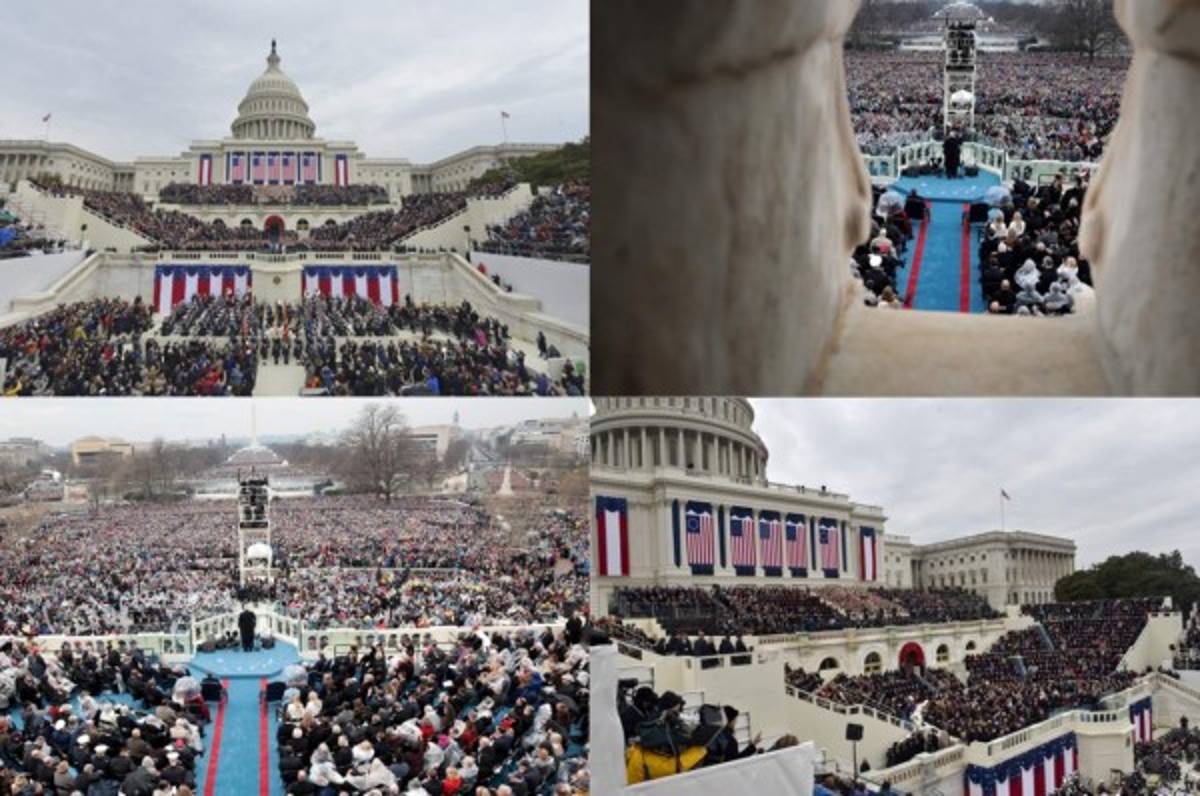 Las mejores fotos del primer día de Donald Trump como presidente de EEUU