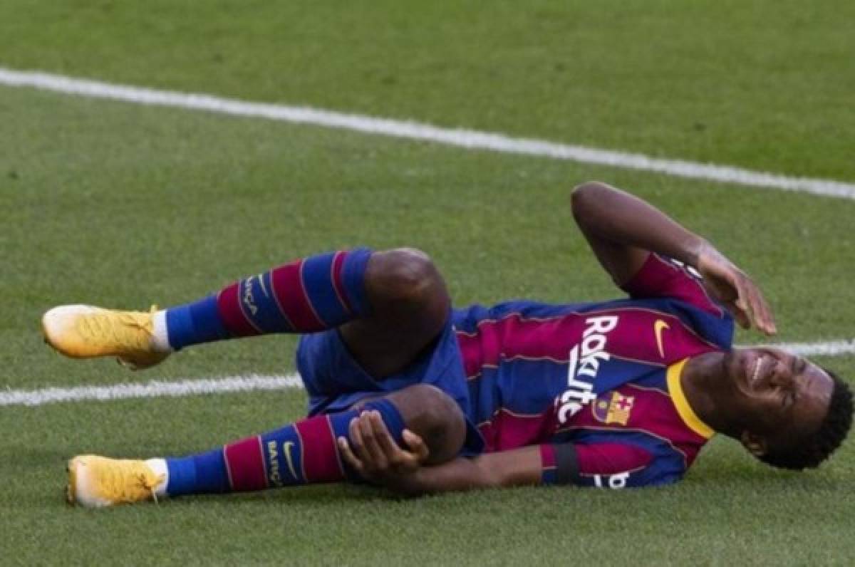 Comunicado oficial: La joya del Barcelona, Ansu Fati, sufre una rotura de menisco