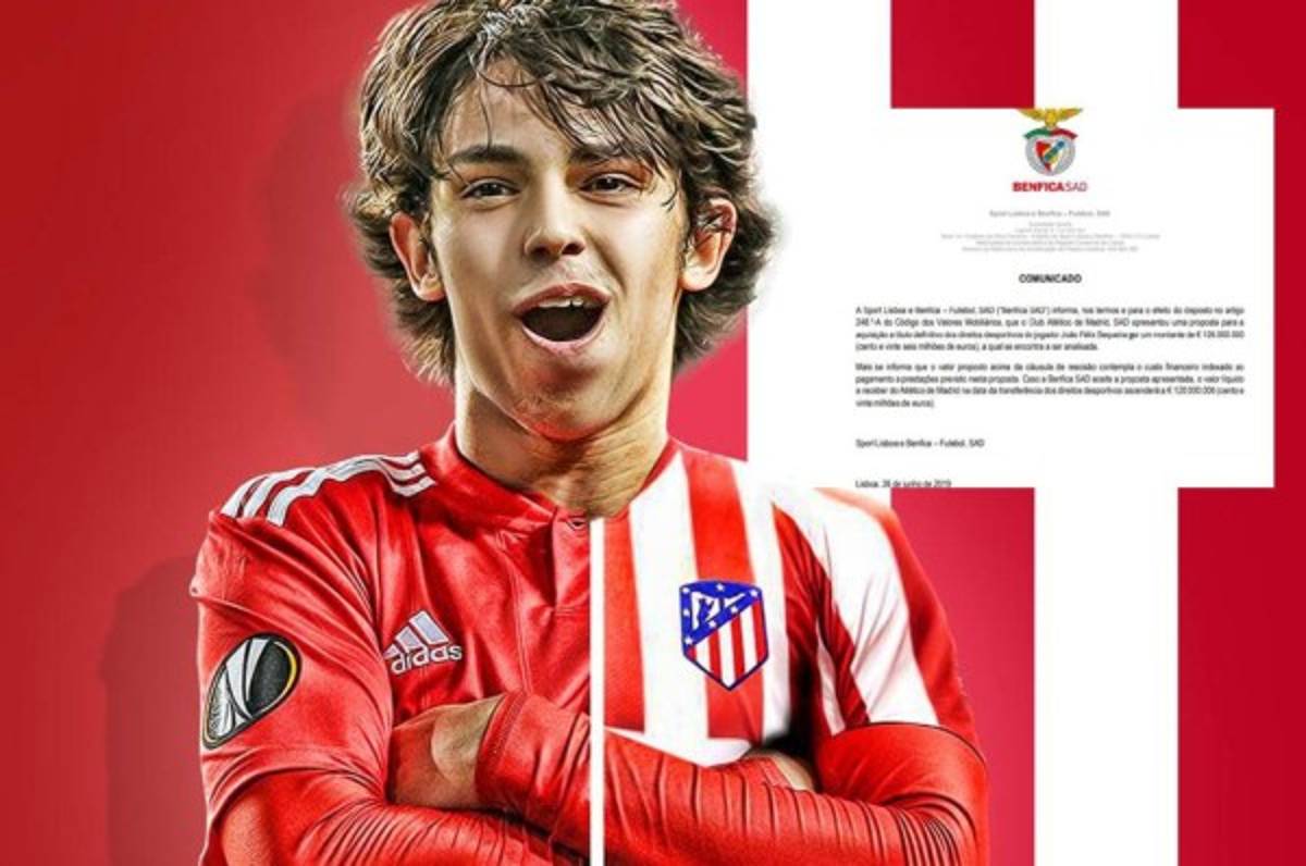 Comunicado oficial: Benfica anuncia que el Atlético ofrece 126 millones por Joao Félix