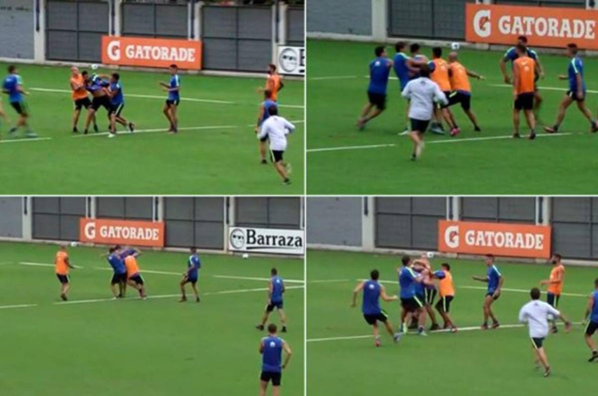 ESCÁNDALO: Dos jugadores del Boca Júniors se van a los golpes en entrenamiento