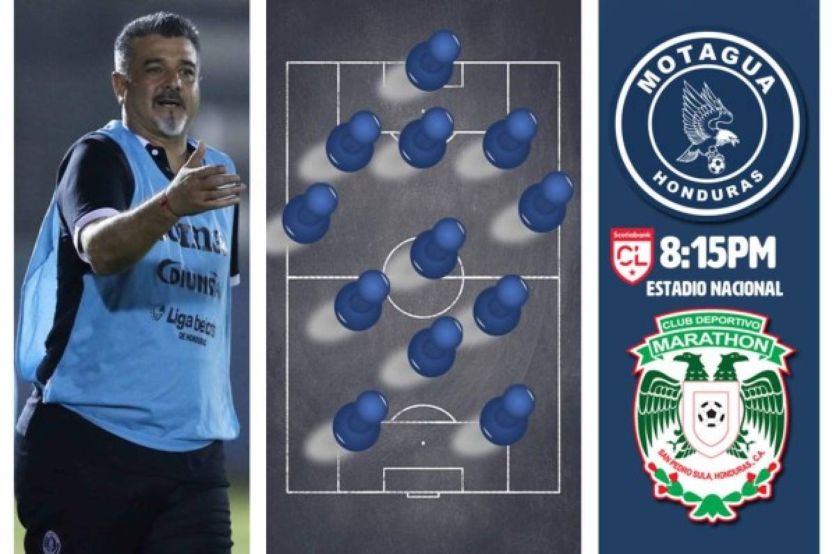 El 11 con el que Motagua buscaría ante Marathón confirmar el pase a semifinales de Liga Concacaf