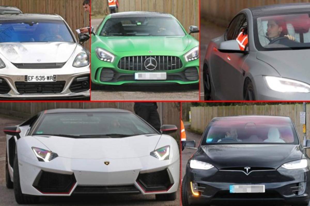 Los espectaculares autos en que llegan las estrellas del Arsenal a los entrenamientos