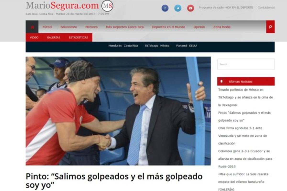 Como 'punto de oro' califica prensa tica empate ante Honduras