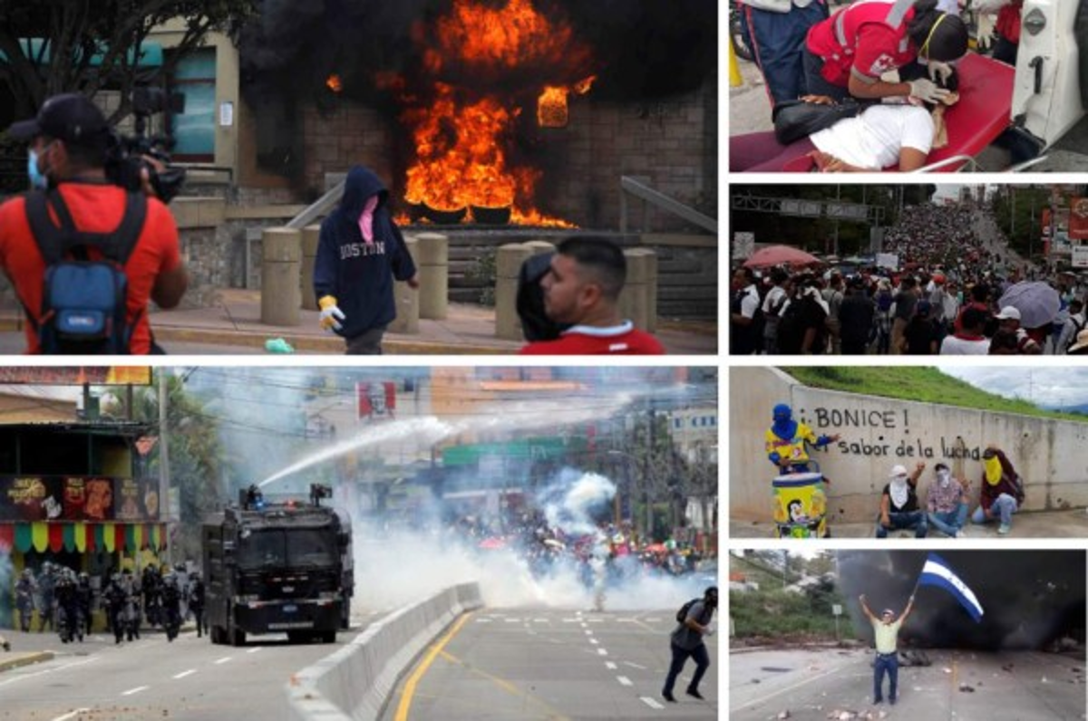 Protestas en Honduras: Otra jornada de batallas campales entre la policías y manifestantes