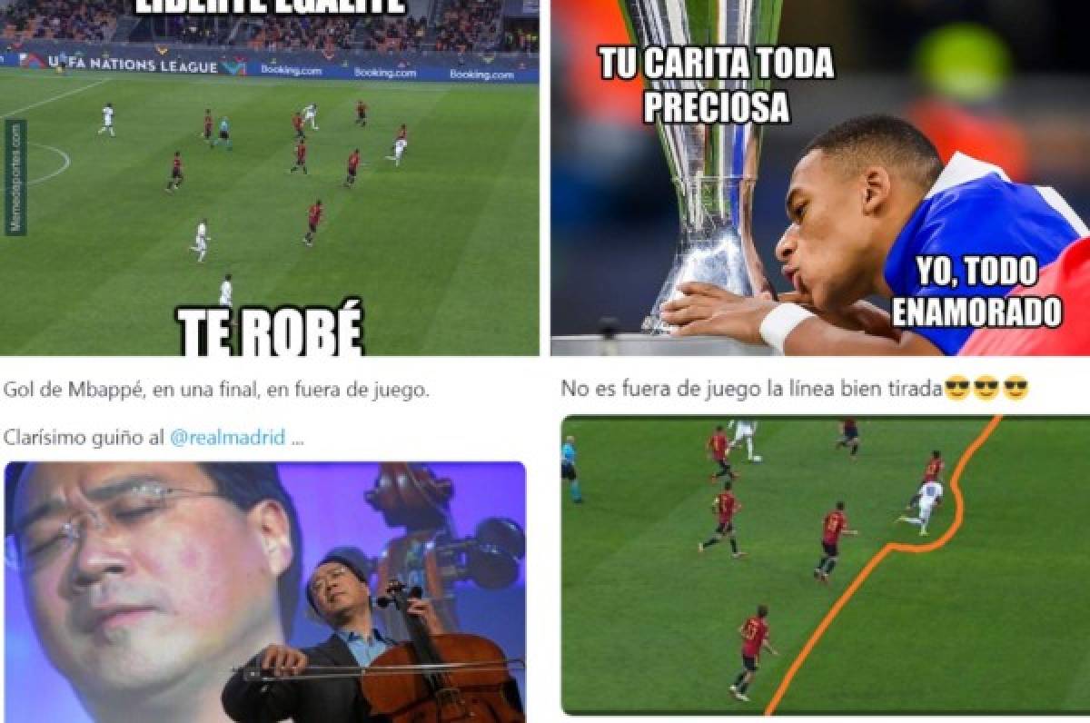 Francia ganó la Liga de Naciones ante España con polémica y los memes hacen pedazos a Mbappé, al Real Madrid y el VAR