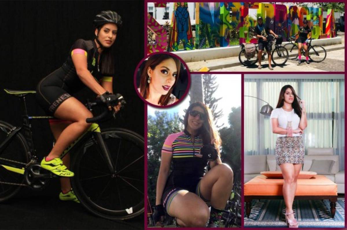 Alexandra Cruz, la hermosa ciclista hondureña que motivó a Tabaré Alonso a visitar San Pedro Sula