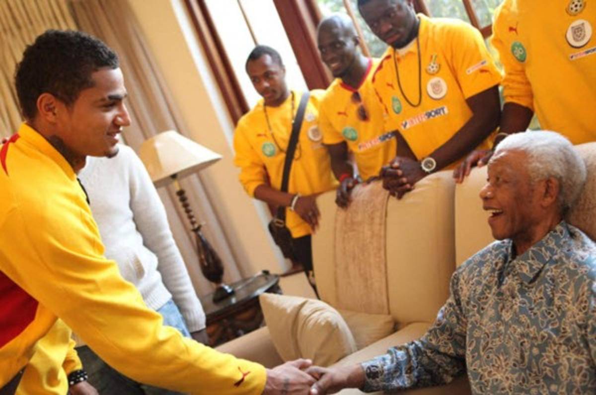 El día en que Nelson Mandela quiso casar a Prince Boateng con una de sus hijas