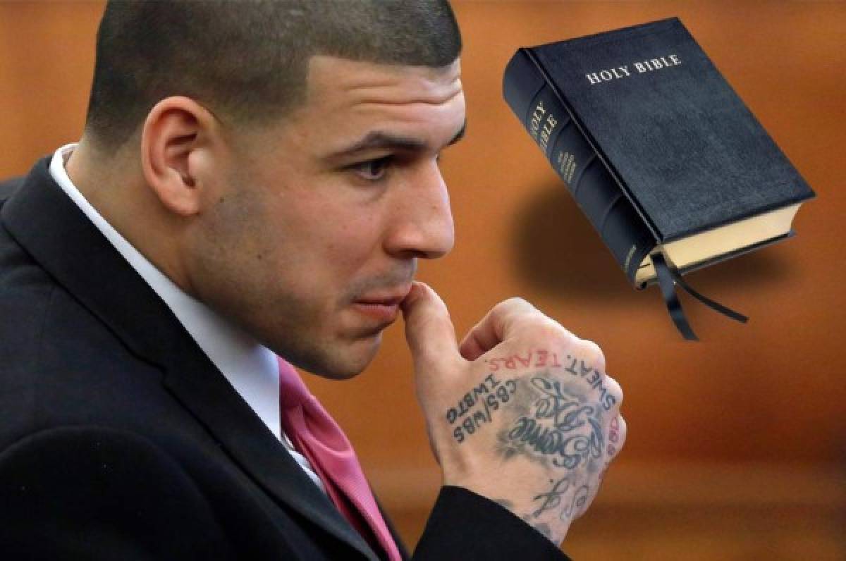 Aaron Hernandez fue hallado con un pasaje bíblico escrito en la frente
