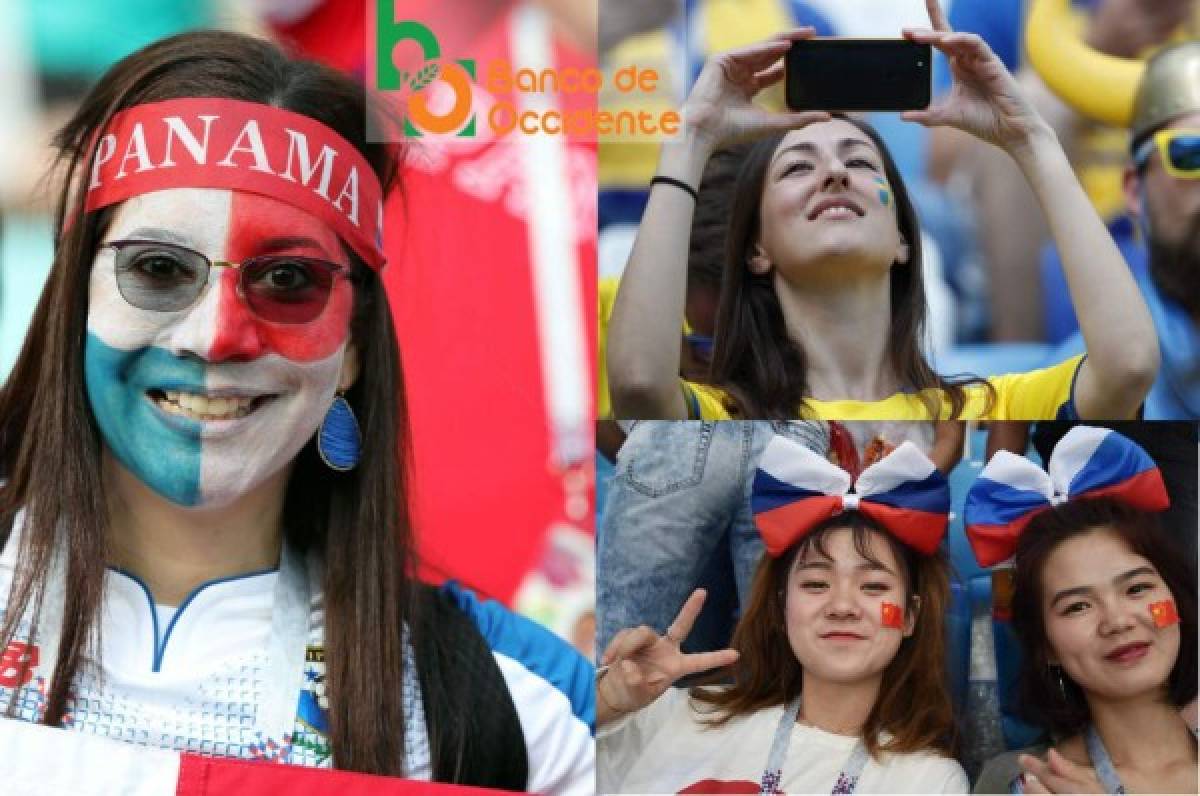 El color del Mundial: Suecas, panameñas y coreanas pusieron el ambiente en los estadios
