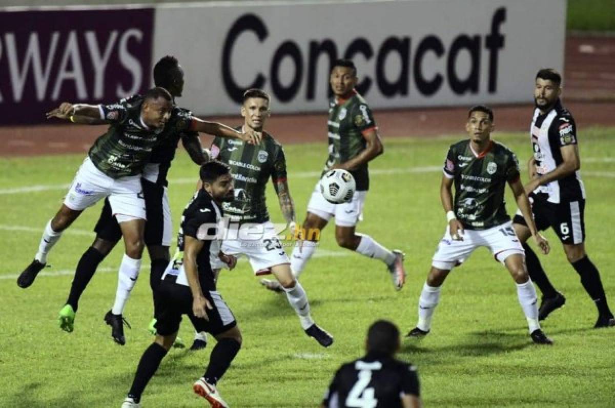 Marathón y Diriangén FC están enfrentándose en el Olímpico por la Liga Concacaf FOTO: Yoseph Amaya.