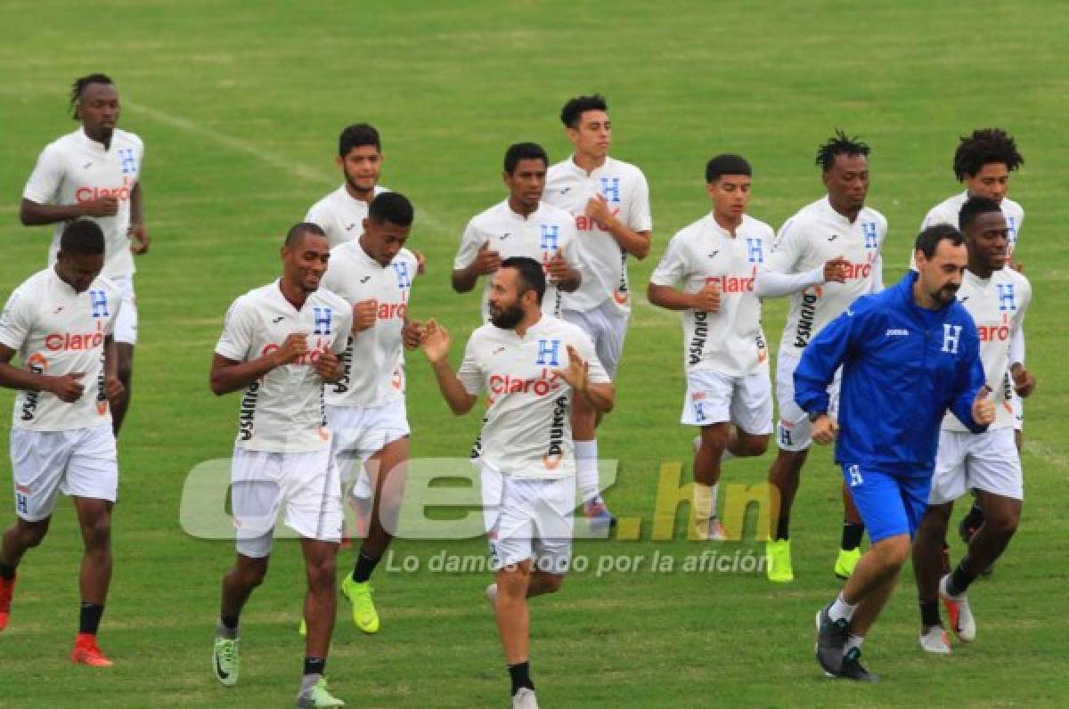 Bromas, risas y mucha emoción en el entrenamiento de la Selección de Honduras