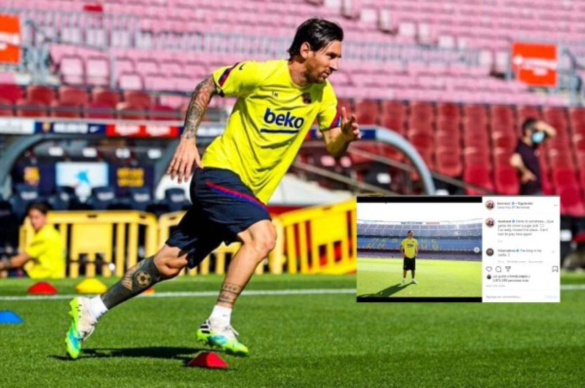 Liga española: Messi y su emotivo mensaje tras regresar al Camp Nou en tiempos de coronavirus