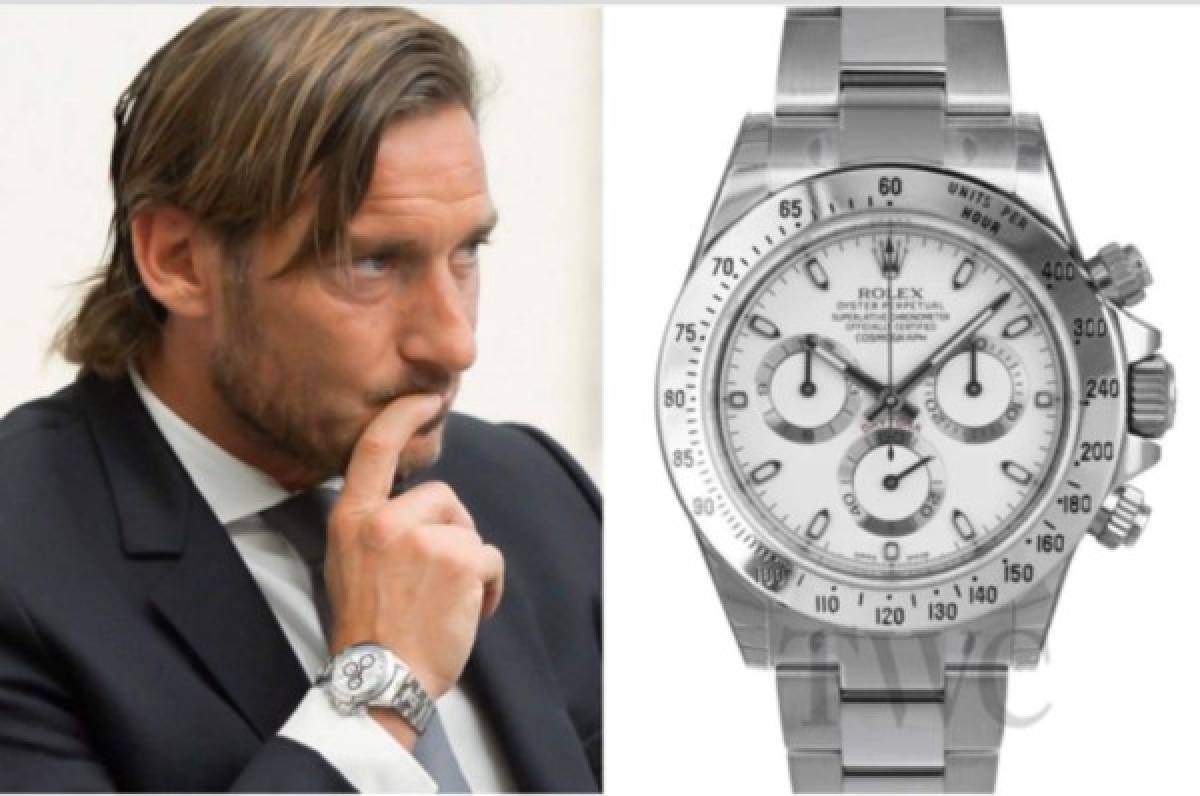 Totti pierde su valioso reloj Rolex y hace una promesa a quien lo encuentre en redes sociales