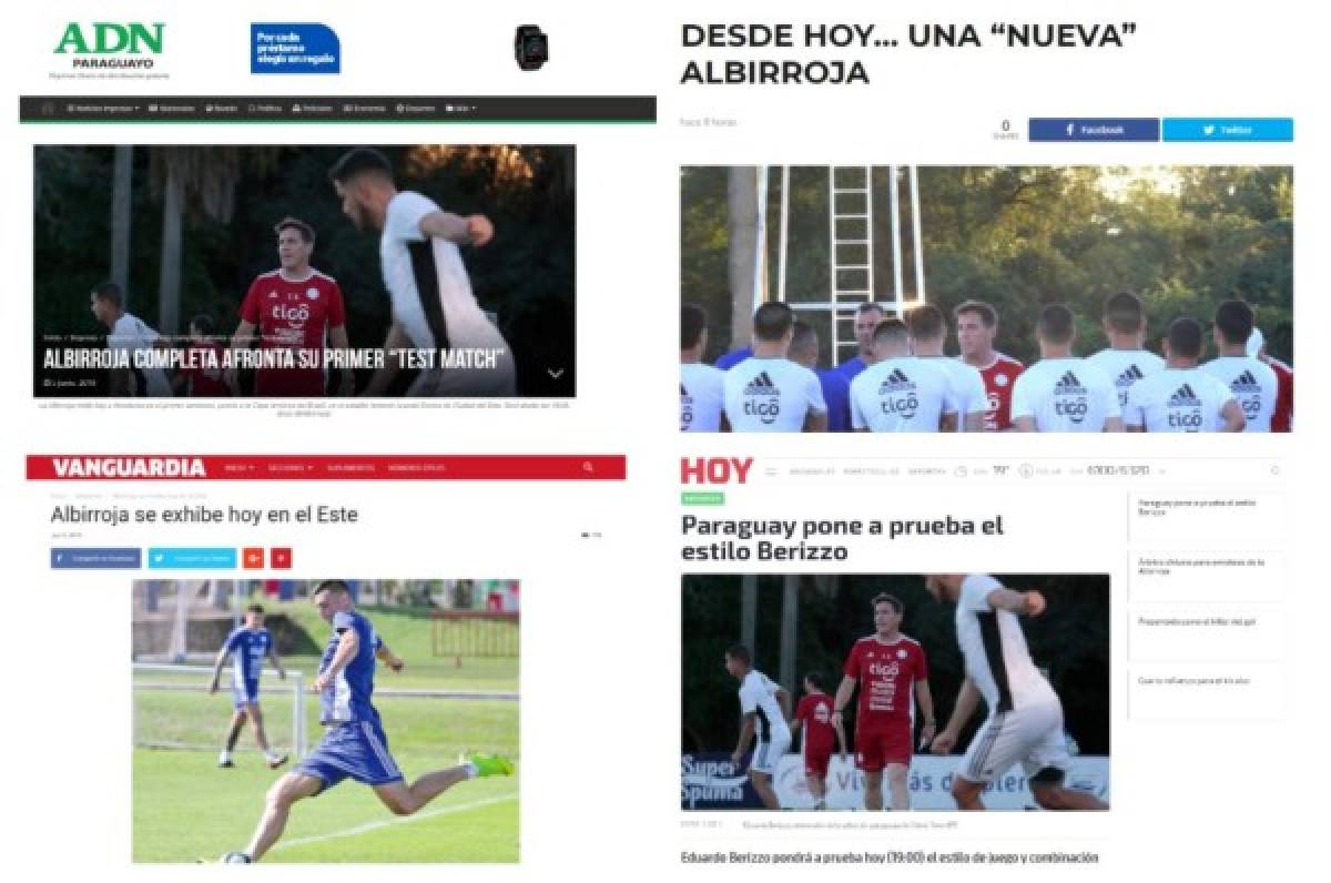 Así destaca la prensa paraguaya el encuentro amistoso ante Honduras