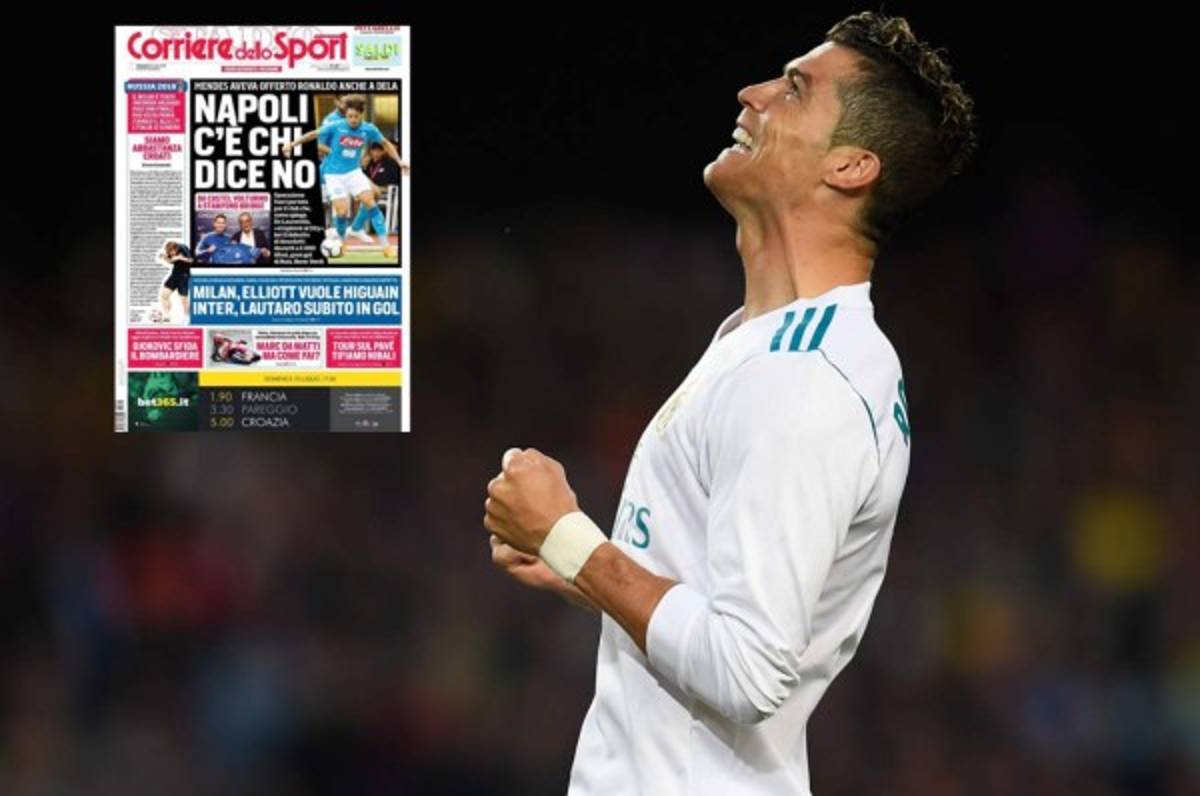 Cristiano Ronaldo fue ofrecido al Nápoles, pero lo rechazaron