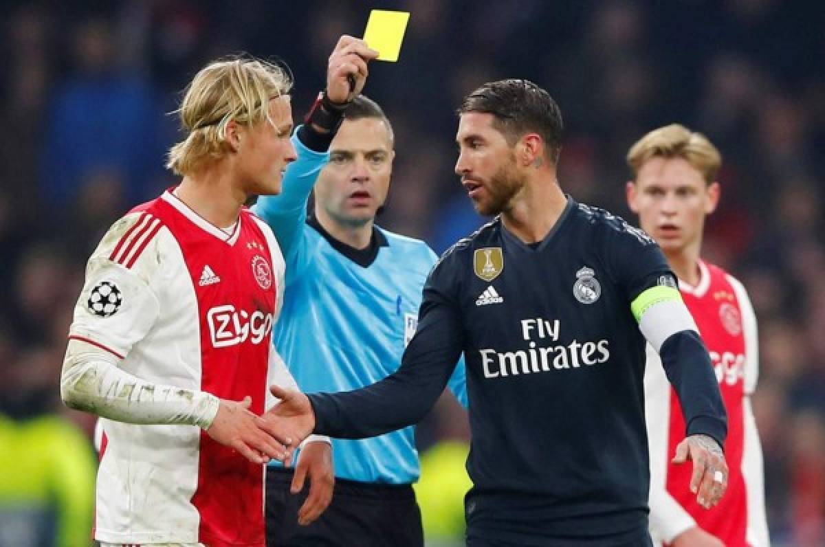 ¿Recibirá sanción? Sergio Ramos confesó haber forzado la amarilla ante Ajax