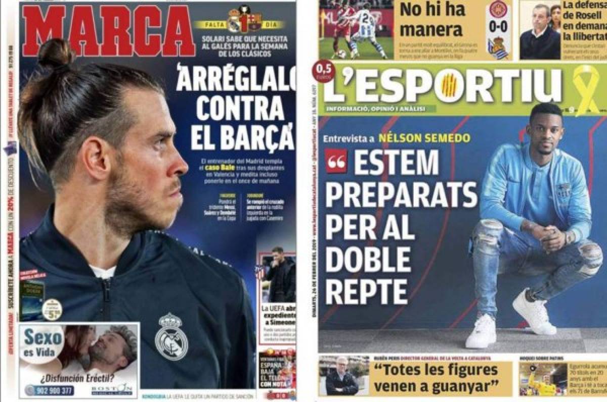 Las portadas internacionales calientan el clásico Real Madrid-Barcelona