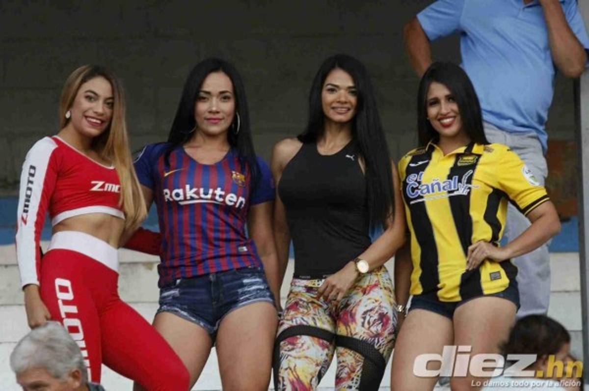 ¡Linduras! Las chicas que embellecieron el clásico entre Real España-Motagua