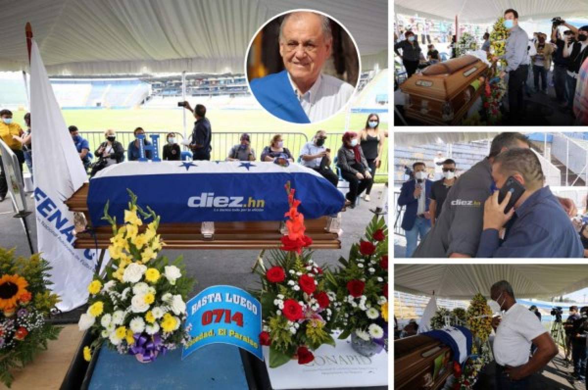 Así fue el emotivo adiós a Chelato Uclés: Despedido entre llanto y anécdotas en el estadio Nacional  