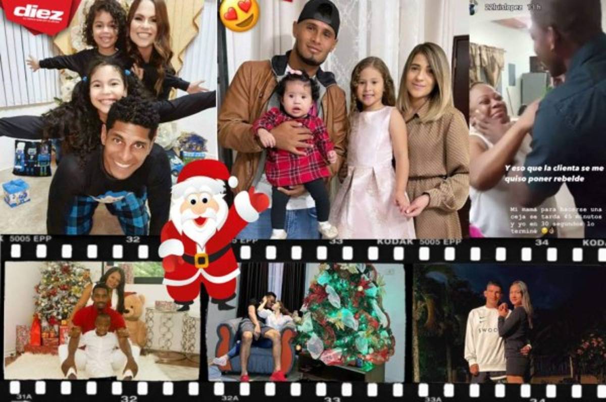 Navidad en familia, alegría y bromas: así festejaron la Nochebuena los futbolistas hondureños