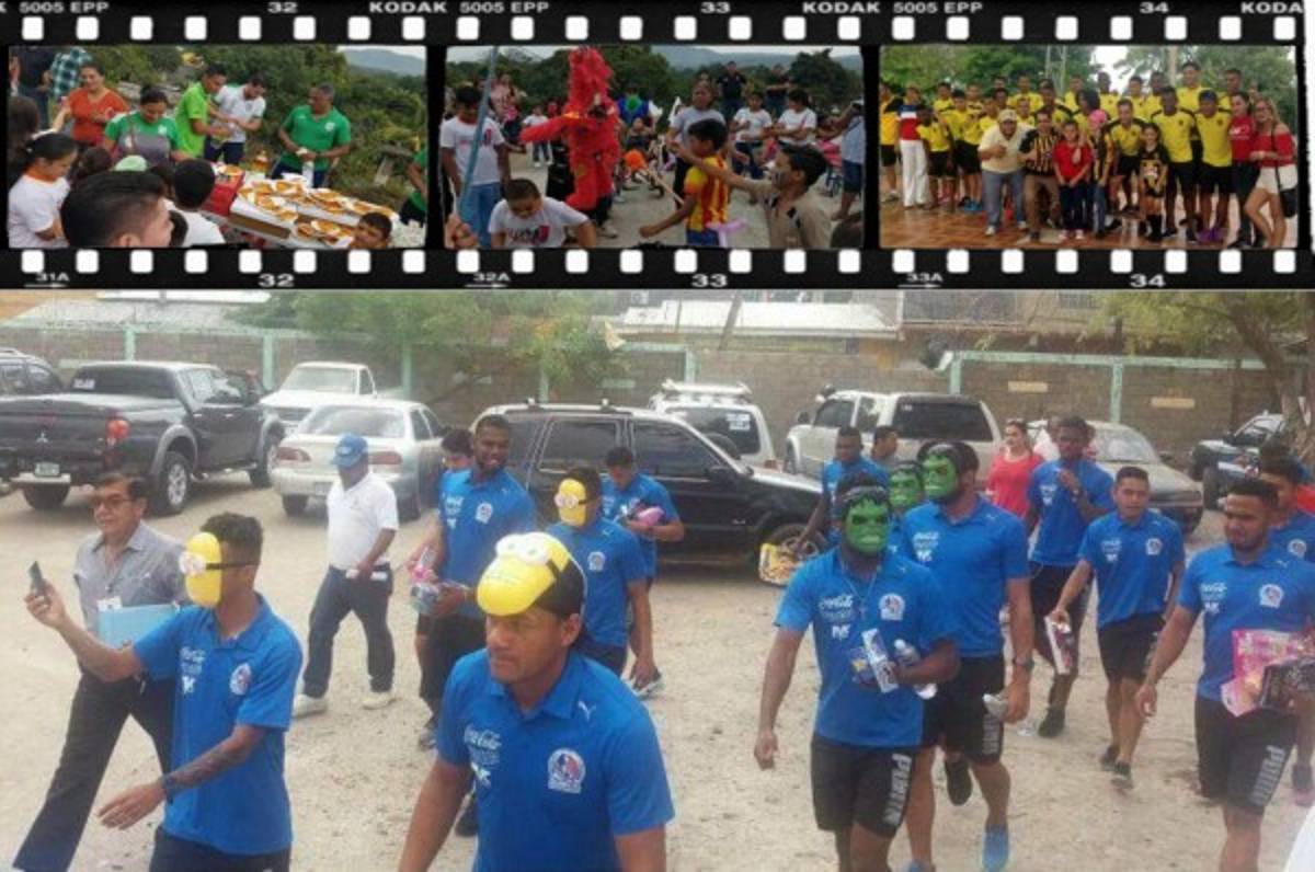 ¡Ejemplar! Olimpia y Platense realizan labor social antes de juegos de Copa Presidente