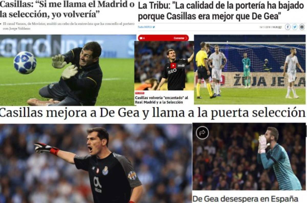 La prensa española pide a gritos la vuelta de Casillas a la selección