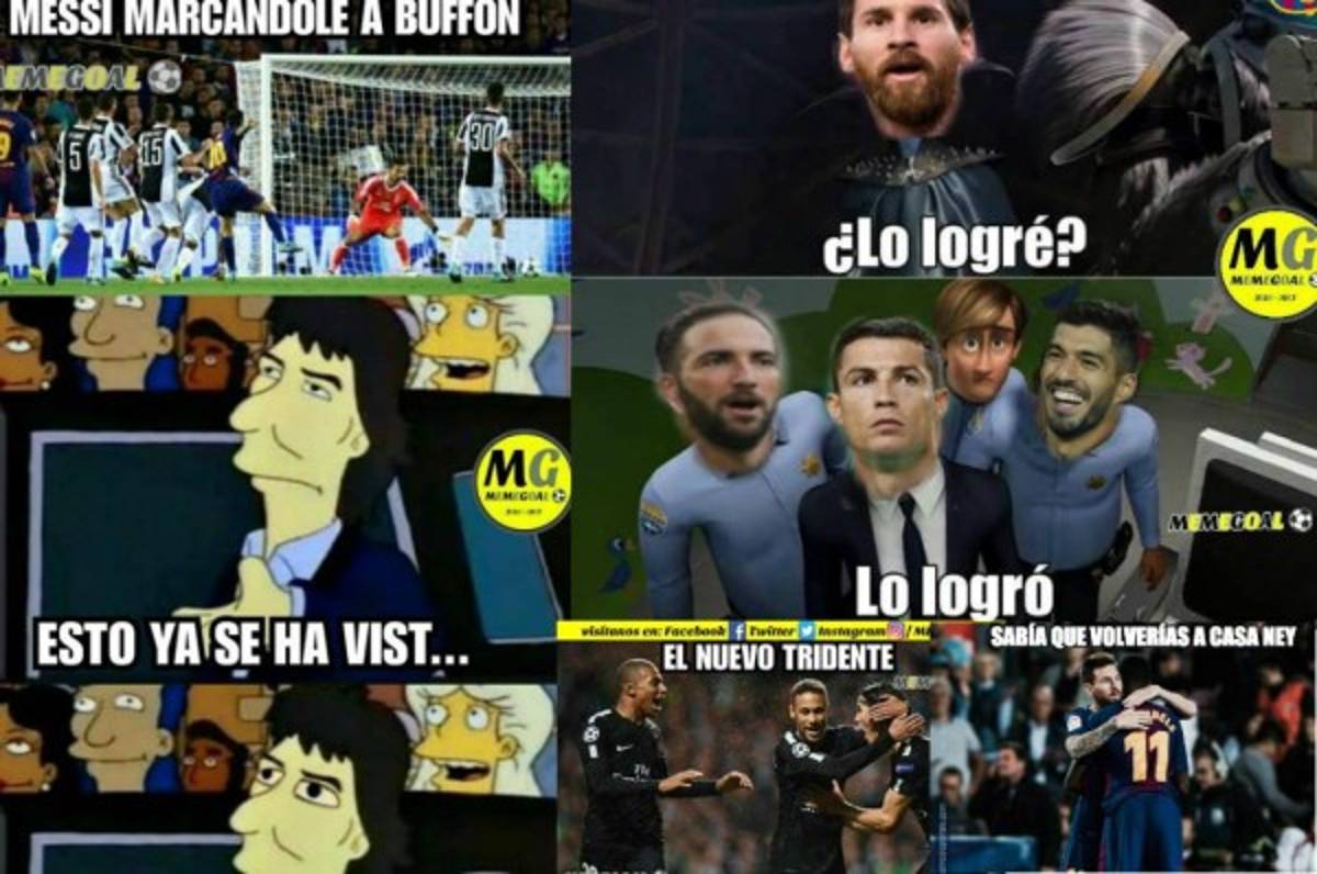 Los terribles memes contra Messi por anotarle por primera vez a Buffon