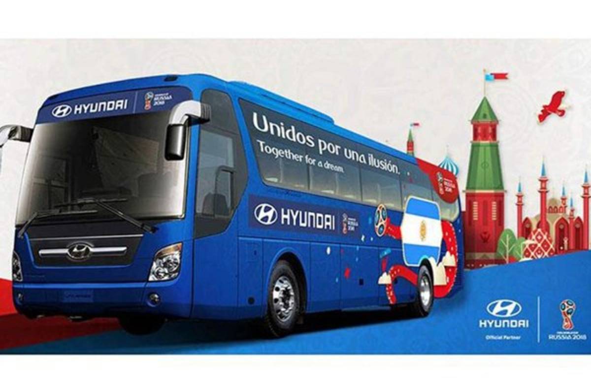 Estas son las frases que lucirán los autobuses de las 32 selecciones que estarán en Rusia 2018