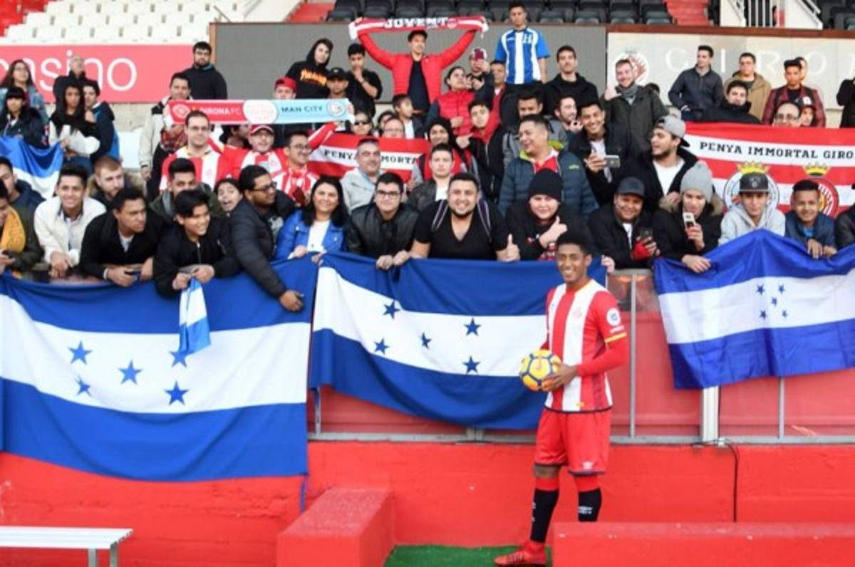 Los hondureños tendrán grada especial en el estadio del Girona