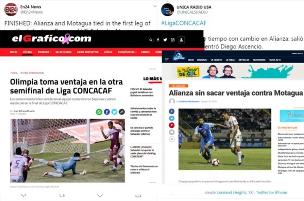 ¡Tras el empate! Esto dicen los medios internacionales del juego entre Alianza y Motagua