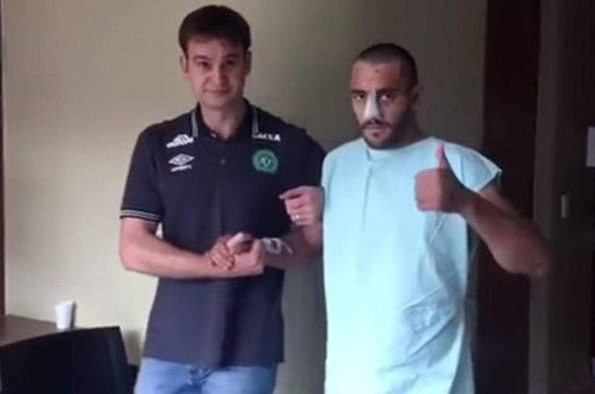 Conmovedor video de Alan Ruschel, defensa sobreviviente del Chapecoense