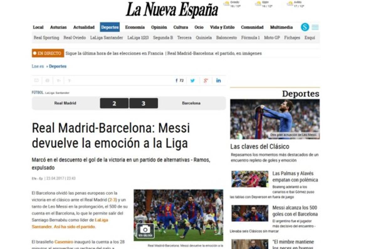 ¡No perdonan al Madrid! Así habla la prensa internacional del Clásico