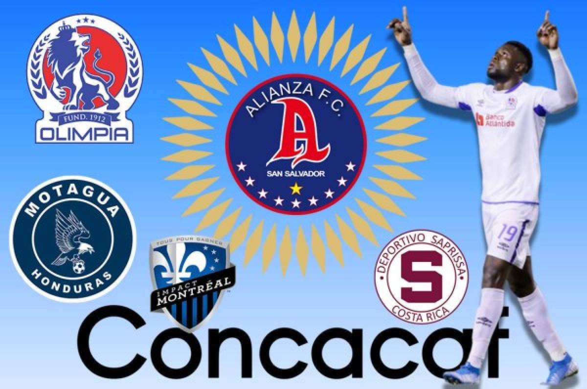Futbolistas de Olimpia y Motagua en el 11 ideal de la Champions de Concacaf