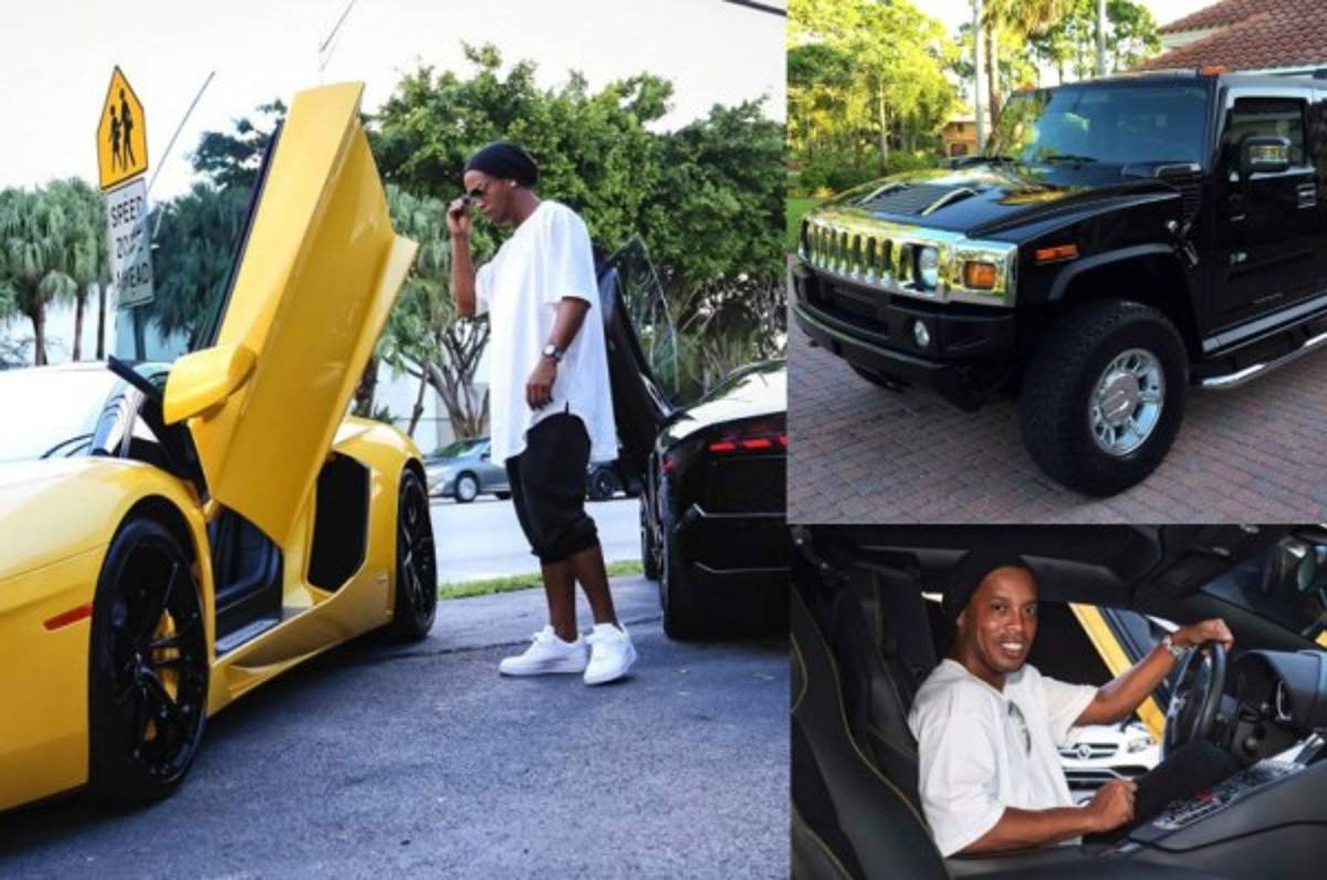 ¡De lujo! Los impresionantes autos que se ha comprado Ronaldinho en su carrera